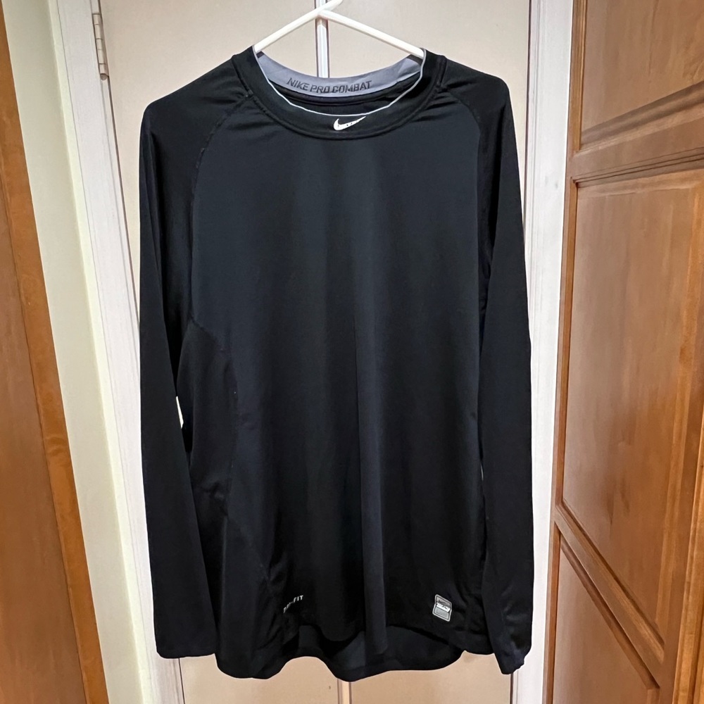 Nike Pro Combat DRI-FIT Fitted Black Shirt.  Size 2XL